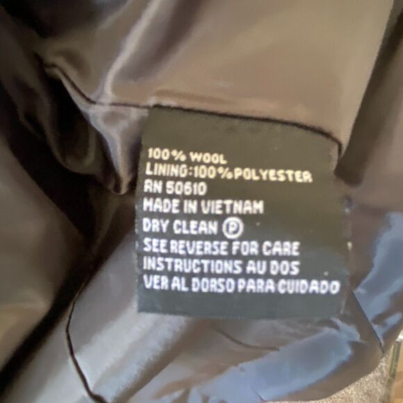 KASPER Charcoal Gray 100% Wool Career Work Business Blazer Size 12 - Picture 7 of 7